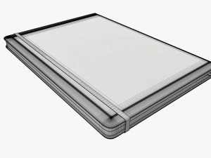 Notebook hardcover with strap A4 large 3D Model