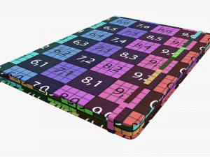 Notebook hardcover with strap A4 large 3D Model