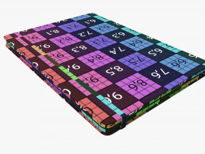 Notebook hardcover with strap A4 large 3D Model