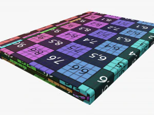 Notebook hardcover with strap A4 large 3D Model