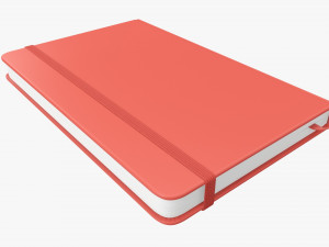 Notebook hardcover with strap A5 small Modelo 3D