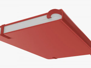 Notebook hardcover with strap A5 small 3D Model