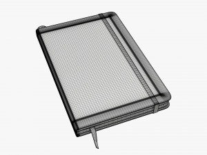 Notebook hardcover with strap A5 small Modelo 3D
