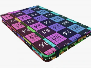 Notebook hardcover with strap A5 small 3D Model