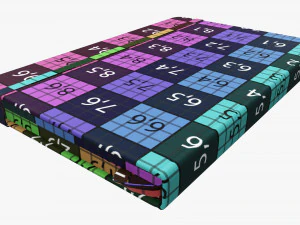 Notebook hardcover with strap A5 small 3D Model