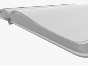 Notebook hardcover with strap open 3D Model