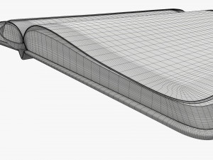 Notebook hardcover with strap open 3D Model