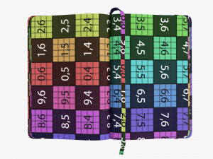 Notebook hardcover with strap open 3D Model