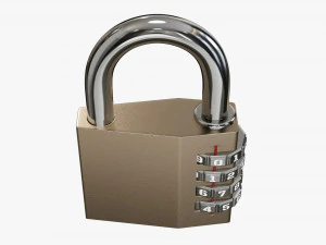 Padlock 01 3D Model