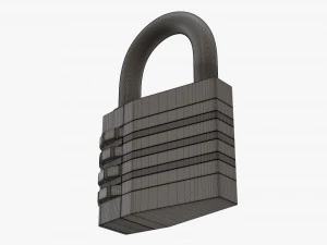 Padlock 01 3D Model