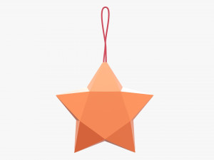 Paper star shape 3D Model