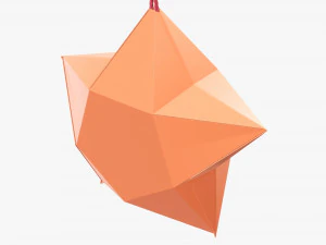 Paper star shape 3D Model