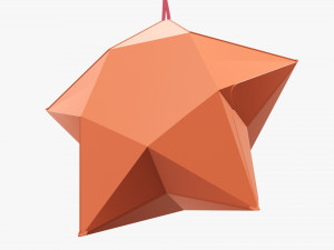 Paper star shape Modelo 3D