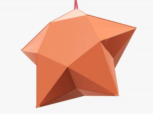 Paper star shape 3D Model
