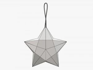 Paper star shape 3D Model