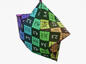 Paper star shape 3D Model