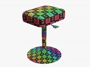 Piano stool 01 3D Model
