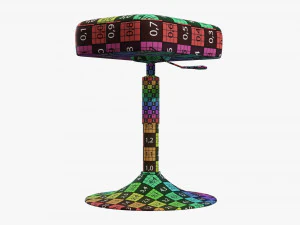 Piano stool 01 3D Model