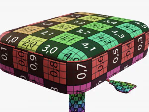Piano stool 01 3D Model
