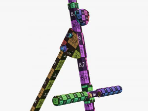 Piano stool 02 3D Model