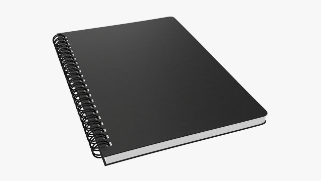 Spiral Sketchbook 01 3D 模型 .c4d .max .obj .3ds .fbx .stl .blend 