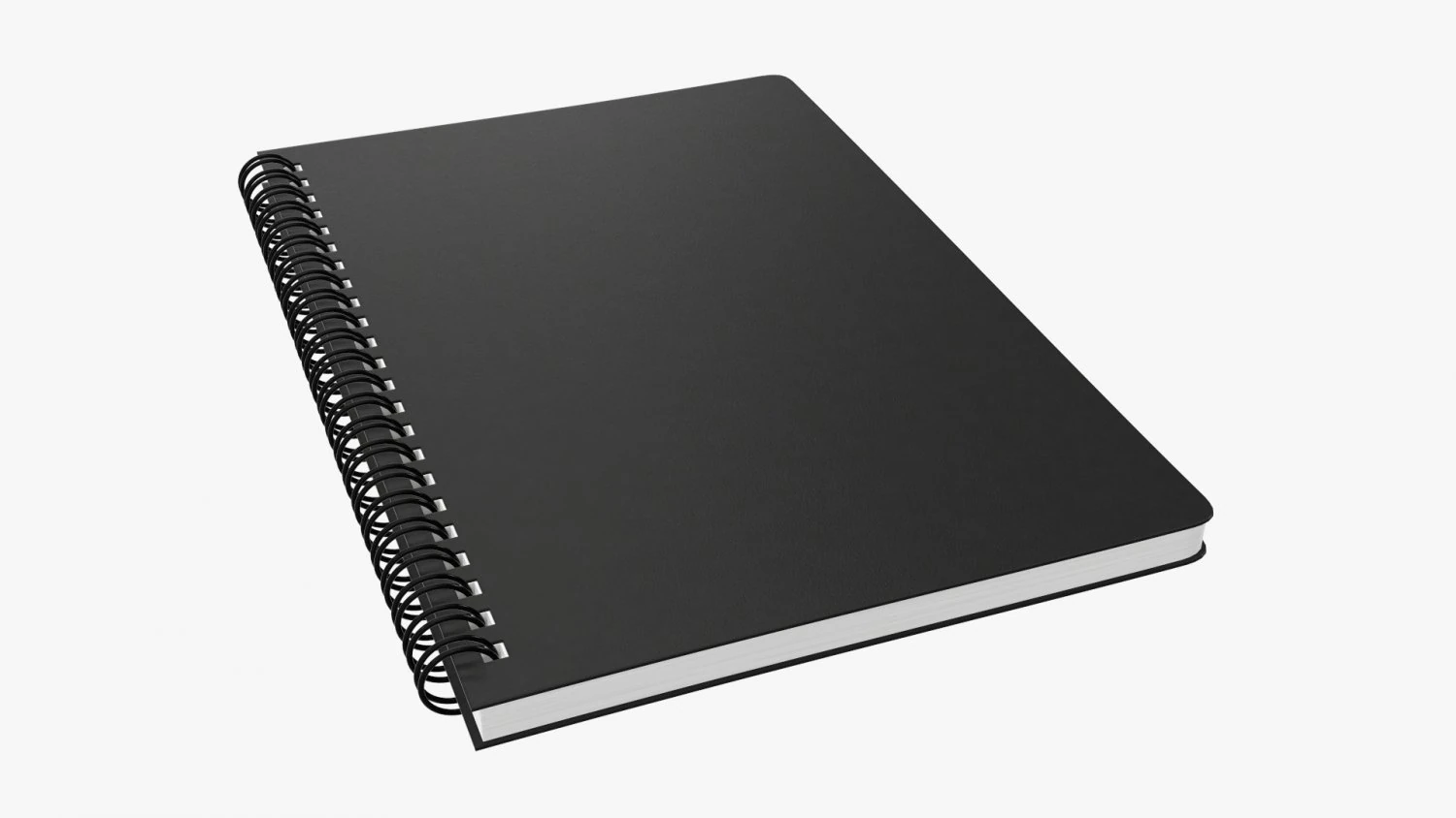 Spiral Sketchbook 01 3D Model .c4d .max .obj .3ds .fbx .stl .blend 