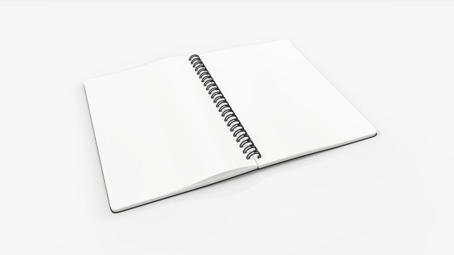 Spiral Sketchbook 03 Modello 3D .c4d .max .obj .3ds .fbx .stl .blend 