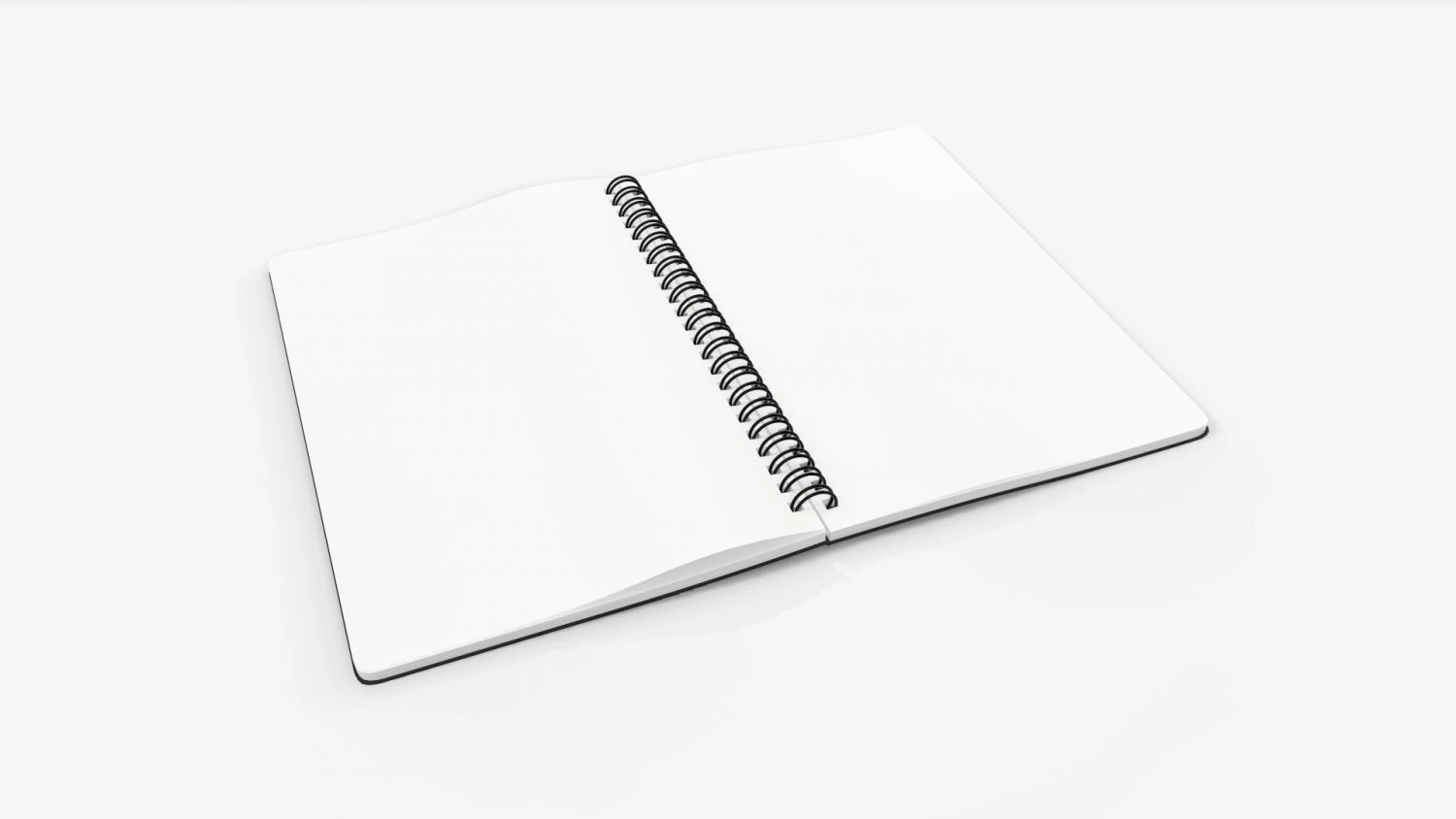 Spiral Sketchbook 03 3D Model .c4d .max .obj .3ds .fbx .stl .blend