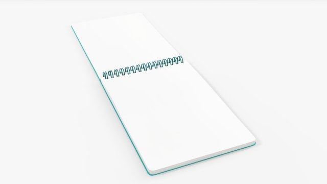 Spiral Sketchbook 05 Modelo 3D .c4d .max .obj .3ds .fbx .stl .blend 