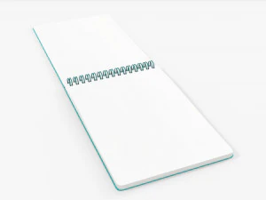 Cuaderno de bocetos en espiral 05 Modelo 3D