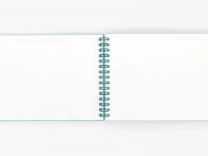 Cuaderno de bocetos en espiral 05 Modelo 3D