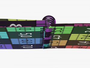 Cuaderno de bocetos en espiral 05 Modelo 3D