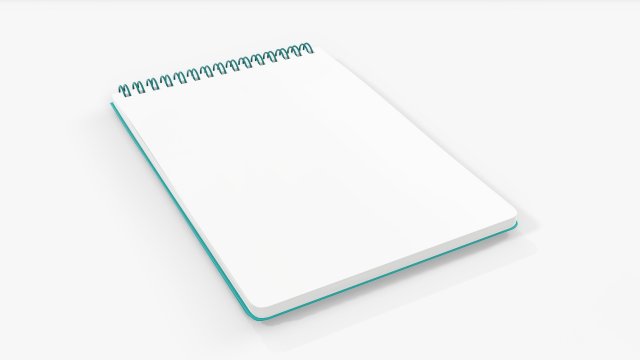 Spiral Sketchbook 06 Modello 3D .c4d .max .obj .3ds .fbx .stl .blend 