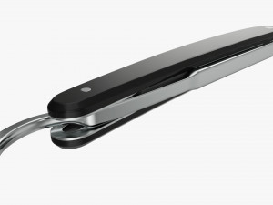 Straight razor vintage closed Modelo 3D
