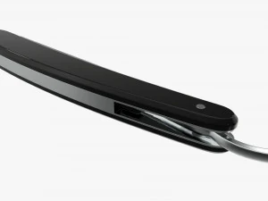 Straight razor vintage closed 3D Model