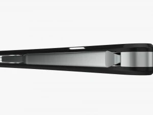 Straight razor vintage closed 3D Model