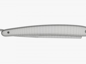 Straight razor vintage closed Modelo 3D