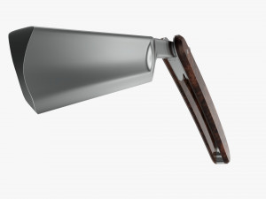 Straight razor vintage open Modelo 3D