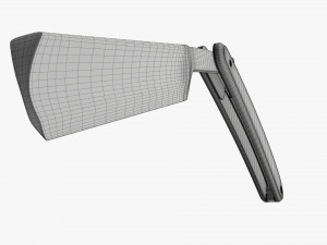 Straight razor vintage open Modelo 3D