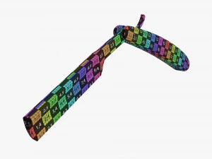 Straight razor vintage open 3D Model