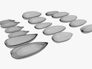 Sunflower seeds 01 3D Model