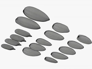 Sunflower seeds 01 3D Model