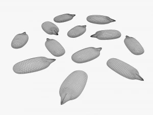 Semillas de girasol 02 Modelo 3D