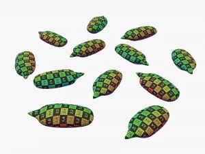 Semillas de girasol 02 Modelo 3D