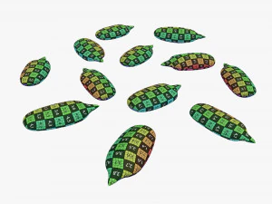 Semillas de girasol 02 Modelo 3D