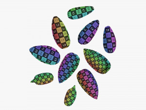 Sunflower seeds 03 Modelo 3D