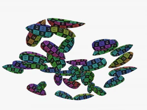 Sunflower seeds 08 3D Model