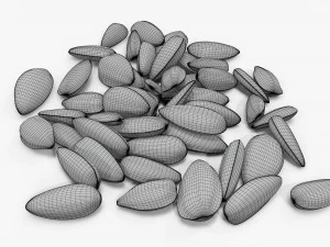 Sunflower seeds 09 3D Model