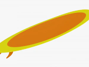 Deska surfingowa 01 Model 3D