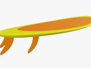 Deska surfingowa 01 Model 3D